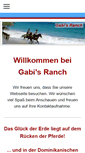 Mobile Screenshot of gabis-ranch.com