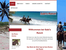 Tablet Screenshot of gabis-ranch.com